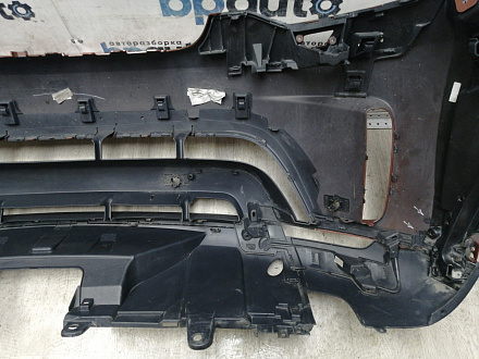 AA045867; Бампер передний; под паркт.; под омыват. (HY32-17F003-AAW) для Land Rover Discovery V L462 (2017 - 2020)/БУ; Оригинал; Р1, Мелкий дефект; 