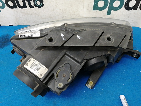 Фотография детали AA025023; Фара галоген левая (3C0941005S) для Volkswagen Passat/БУ; Оригинал; Р1, Мелкий дефект; . Фото номер 4