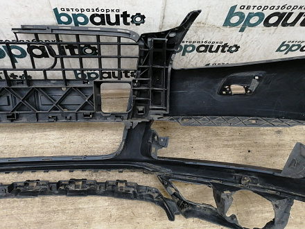 AA028998; Бампер передний; под паркт.; под омыват. (4L0 807 437 H) для Audi Q7 I рест. (2010-2015)/БУ; Оригинал; Р1, Мелкий дефект; 