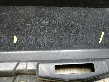 BA000258; Бампер передний; без паркт.; под омыват. (52119-0R280) для Toyota Rav4 50 (2019 -2025)/БУ; Оригинал; Р1, Мелкий дефект; 