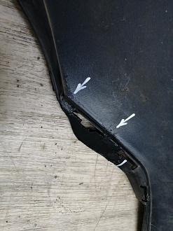 AA044865; Бампер передний; без паркт.; под омыват. (9684345077) для Peugeot 3008 I (2009-2013)/БУ; Оригинал; Р2, Удовлетворительное; 