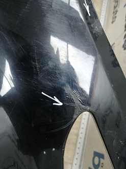 BA000153; Бампер передний; без паркт.; без омыват. (86511-3S000) для Hyundai Sonata VI (YF) (2010-2014)/БУ; Оригинал; Р1, Мелкий дефект; 