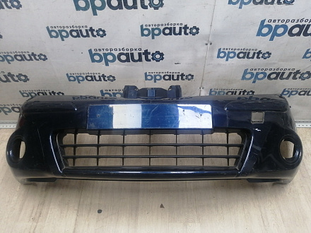 AA046011; Бампер передний; без паркт.; под омыват. (62022-BH10H) для Nissan Note I рест. (2009-2013)/БУ; Оригинал; Р1, Мелкий дефект; 