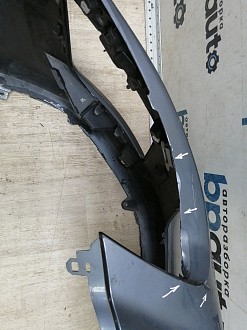 AA044863; Бампер передний; без паркт.; без омыват. (9674576177) для Peugeot 308 I рест. (2011-2015)/БУ; Оригинал; Р2, Удовлетворительное; 