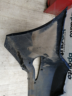 BA000138; Бампер задний; без паркт. (86611-4L500) для Hyundai Solaris I рест. Sedan (2014- 2016)/БУ; Оригинал; Р1, Мелкий дефект; 