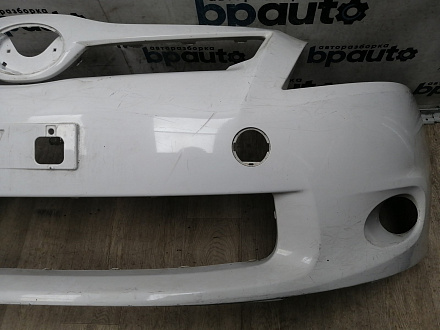 AA045914; Бампер передний; без паркт.; без омыват. (52119-02A90) для Toyota Auris I рест. (2010- 2013)/БУ; Оригинал; Р2, Удовлетворительное; 