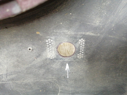 AA045565; Бампер передний; под паркт.; под омыват. (51117033694) для BMW 5 серия Е60 Е61/БУ; Оригинал; Р2, Удовлетворительное; 