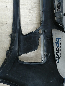 AA046169; Бампер передний; без паркт.; без омыват. (86511-H0000) для Kia Rio IV Sedan (2017- 2020)/БУ; Оригинал; Р1, Мелкий дефект; 