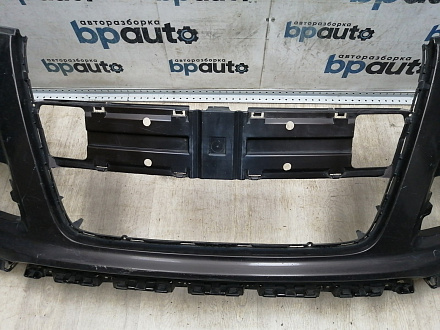 AA045517; Бампер передний; под паркт.; под омыват. (4L0 807 437 H) для Audi Q7 I рест. (2010-2015)/БУ; Оригинал; Р1, Мелкий дефект; 