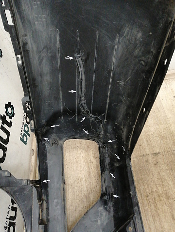 Фотография детали AA040756; Бампер задний; под паркт. (86611-2J700) для Kia Mohave I рест. (2016- 2019)/БУ; Оригинал; Р2, Удовлетворительное; . Фото номер 17