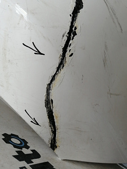 AA045800; Бампер задний; без паркт. (52159-02610) для Toyota Auris I рест. (2010- 2013)/БУ; Оригинал; Р2, Удовлетворительное; 