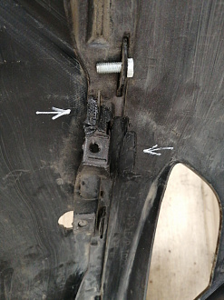 AA038193; Бампер задний; под паркт. (52159-0R150) для Toyota Rav4 40 рест. (2015 — 2019)/БУ; Оригинал; Р1, Мелкий дефект; 