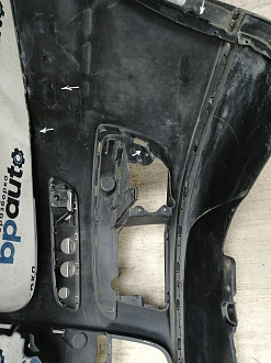 AA044567; Бампер передний; без паркт.; под омыват. (1K0807221D) для Volkswagen Jetta V (2005- 2010)/БУ; Оригинал; Р1, Мелкий дефект; 