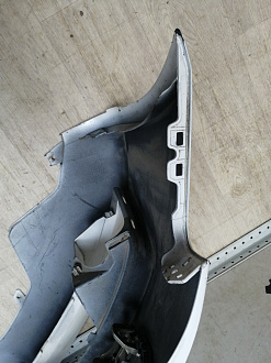 AA045675; Бампер передний; без паркт.; под омыват. (8K0 807 437 A) для Audi A4 B8/БУ; Оригинал; Р1, Мелкий дефект; 