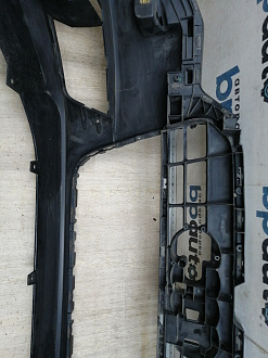 BA000163; Бампер передний; под паркт.; под омыват. (4G0 807 437) для Audi A6 C7/БУ; Оригинал; Р1, Мелкий дефект; 