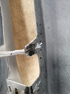 AA040990; Бампер передний; под паркт.; без омыват. (52119-50890) для Lexus LS IV (2006- 2009)/БУ; Оригинал; Р2, Удовлетворительное; 