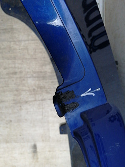 BA000148; Бампер задний; под паркт. (86611-4L200) для Hyundai Solaris I HB (2010- 2014)/БУ; Оригинал; Р1, Мелкий дефект; 