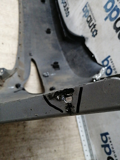 BA000141; Бампер задний; под паркт. (86611-4L500) для Hyundai Solaris I рест. Sedan (2014- 2016)/БУ; Оригинал; Р1, Мелкий дефект; 