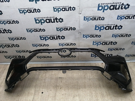 BA000259; Бампер передний; без паркт.; под омыват. (52119-0R280) для Toyota Rav4 50 (2019 -2025)/БУ; Оригинал; Р1, Мелкий дефект; 
