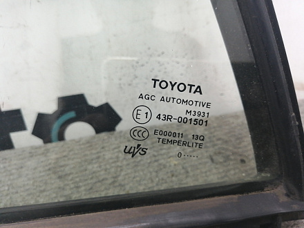 AA011300; Форточка задней левой двери, стекло (68124-12850) для Toyota Auris/БУ; Оригинал; Р1, Мелкий дефект; 