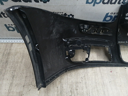 AA044496; Бампер передний; без паркт.; под омыват. (1K0807221D) для Volkswagen Jetta V (2005- 2010)/БУ; Оригинал; Р1, Мелкий дефект; 