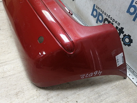 AA046072; Бампер задний, узкий молдинг; под паркт. (85022-BC640) для Nissan Micra III (K12) рест. (2007-2010)/БУ; Оригинал; Р1, Мелкий дефект; 