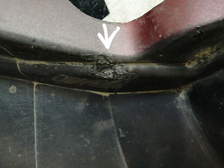 AA033756; Бампер задний; без паркт. (8200735456) для Renault Sandero Stepway I (2009-2014)/БУ; Оригинал; Р1, Мелкий дефект; 
