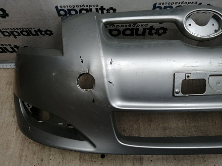 AA045703; Бампер передний; без паркт.; без омыват. (52119-02680) для Toyota Auris I (2007- 2010)/БУ; Оригинал; Р2, Удовлетворительное; 