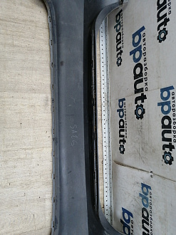 AA046114; Бампер задний; без паркт. (86611-4Y000) для Kia Rio III Sedan (2011- 2015)/БУ; Оригинал; Р1, Мелкий дефект; 