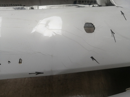 BA000206; Бампер передний; под паркт.; под омыват. (62022-1ME0H) для Infiniti/БУ; Оригинал; Р1, Мелкий дефект; 