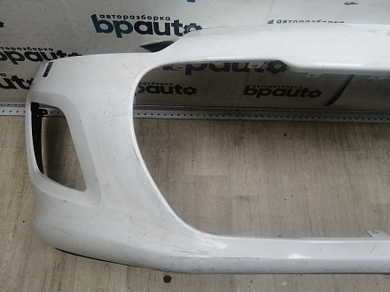 AA046046; Бампер передний; без паркт.; под омыват. (9674576177) для Peugeot 308 I рест. (2011-2015)/БУ; Оригинал; Р2, Удовлетворительное; 