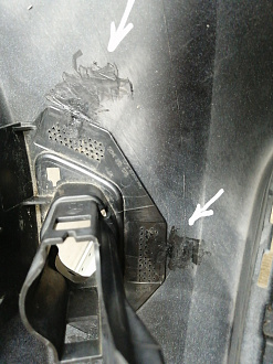 AA045686; Бампер передний, Track-Field; без паркт.; под омыват. (5N0807221T) для Volkswagen Tiguan I рест. (2011- 2016)/БУ; Оригинал; Р1, Мелкий дефект; 