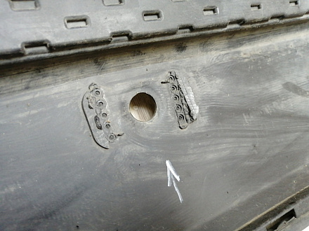 AA044921; Бампер задний (86611-2W000) для Hyundai Santa Fe III (2012 - 2015)/БУ; Оригинал; Р1, Мелкий дефект; 