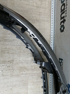 AA045885; Бампер передний; под паркт.; под омыват. (3C8807221F) для Volkswagen Passat CC рест. (2012-2017)/БУ; Оригинал; Р1, Мелкий дефект; 