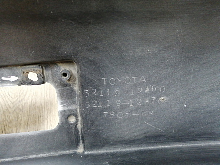 AA045325; Бампер передний; без паркт.; под омыват. (52119-12A60) для Toyota Corolla 150 (2006-2009)/БУ; Оригинал; Р1, Мелкий дефект; 