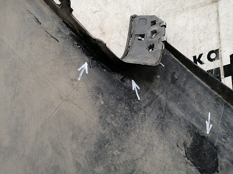 Фотография детали AA032202; Бампер передний; без паркт.; под омыват. (8K0 807 437 A) для Audi A4 B8/БУ; Оригинал; Р1, Мелкий дефект; . Фото номер 31