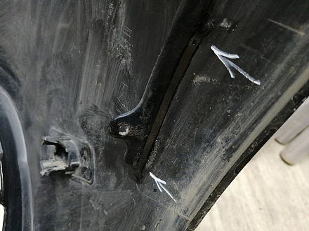 AA046095; Бампер передний; под паркт.; без омыват. (A1668851800) для Mercedes-Benz GLS-klasse I (X166) (2015-2019)/БУ; Оригинал; Р1, Мелкий дефект; 