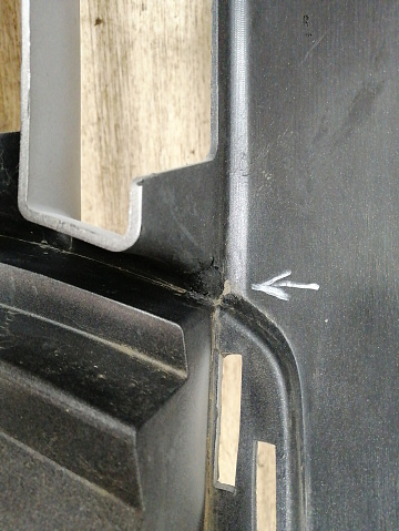 Фотография детали AA029550; Бампер передний; без паркт.; под омыват. (62022-9W50H) для Nissan Teana I (31) рест. (2005-2008)/БУ; Оригинал; Р2, Удовлетворительное; . Фото номер 25