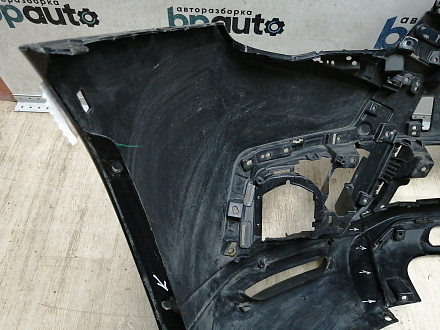 AA044809; Бампер передний; без паркт.; без омыват. (6400J025ZZ) для Mitsubishi ASX I рест.2 (2016- 2019)/БУ; Оригинал; Р1, Мелкий дефект; 