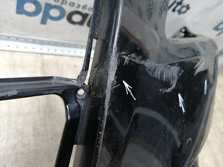 AA045536; Бампер передний; под паркт.; под омыват. (4L0 807 437) для Audi Q7 I (2005-2010)/БУ; Оригинал; Р1, Мелкий дефект; 