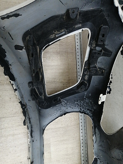 AA045944; Бампер передний; без паркт.; без омыват. (9674576177) для Peugeot 308 I рест. (2011-2015)/БУ; Оригинал; Р2, Удовлетворительное; 