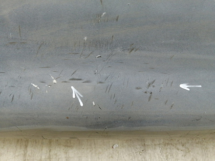 AA045802; Бампер задний; без паркт. (52159-02400) для Toyota Auris I (2007- 2010)/БУ; Оригинал; Р1, Мелкий дефект; 