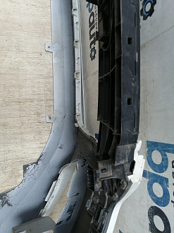 AA045625; Бампер передний; под паркт.; под омыват. (4G0 807 437) для Audi A6 C7/БУ; Оригинал; Р1, Мелкий дефект; 