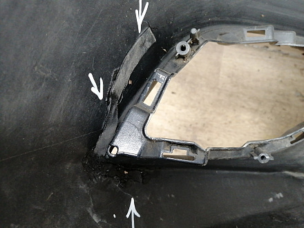 AA037372; Бампер передний; под паркт.; под омыват. (GMN3-50031) для Mazda 6 III (GJ) рест. (2015-2018)/БУ; Оригинал; Р1, Мелкий дефект; 