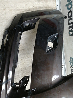 AA045535; Бампер передний; под паркт.; под омыват. (4L0 807 437 H) для Audi Q7 I рест. (2010-2015)/БУ; Оригинал; Р2, Удовлетворительное; 