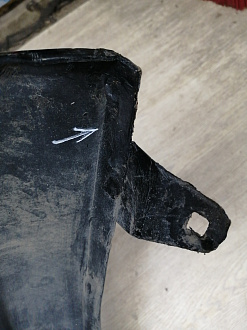 AA044882; Бампер передний; под паркт.; под омыват. (52119-33B60) для Lexus ES VII (2018 - 2021)/БУ; Оригинал; Р1, Мелкий дефект; 