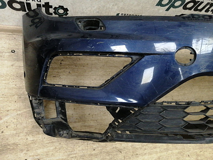 AA032665; Бампер передний; под паркт.; под омыват. (5NR807221) для Volkswagen Tiguan II (2016- 2020)/БУ; Оригинал; Р1, Мелкий дефект; 