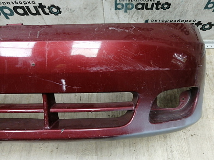 BA000101; Бампер передний; без паркт.; без омыват. (96545491) для Chevrolet Lacetti HB (2004-2013)/БУ; Оригинал; Р1, Мелкий дефект; 