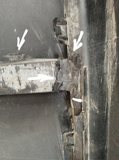 AA001801; Бампер задний; под паркт. (A2048851525) для Mercedes-Benz GLK-klasse I (X204) (2008-2012)/БУ; Оригинал; Р1, Мелкий дефект; 