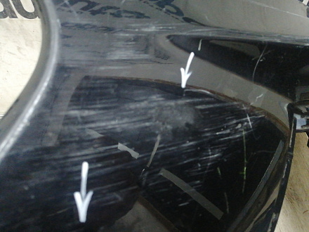 AA046005; Бампер передний; без паркт.; без омыват. (602002491AA) для Chery Tiggo/БУ; Оригинал; Р2, Удовлетворительное; 